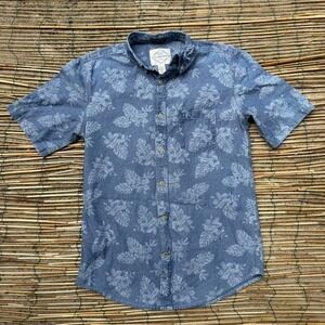 St John's Bay Short Sleeve Floral Shirt Size Large Summer Spring Travel Tropical